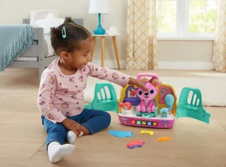 VTech Play & Go Puppy Salon with child playing and grooming toy puppy – Ireland