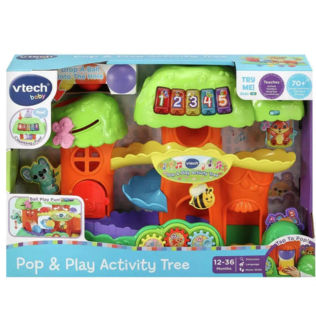 VTech Pop and Play Activity Tree in retail box packaging – Ireland