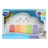 VTech Rainbow Cloud Piano in retail packaging with the cloud-shaped piano and colourful keys visible