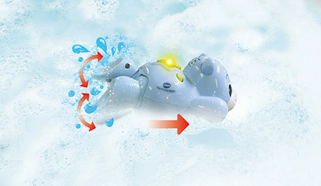 VTech Sing and Paddle Hippo Toy swimming in water with kicking legs – Ireland