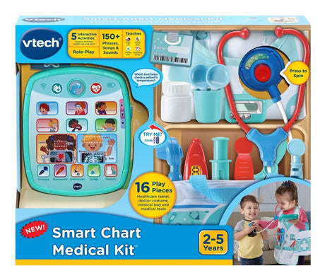 VTech Smart Medical Kit in retail packaging showing accessories and tablet – Ireland