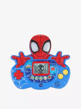 VTech Spidey Learn & Go with Spidey figure design, blue controls, yellow buttons and active LCD screen