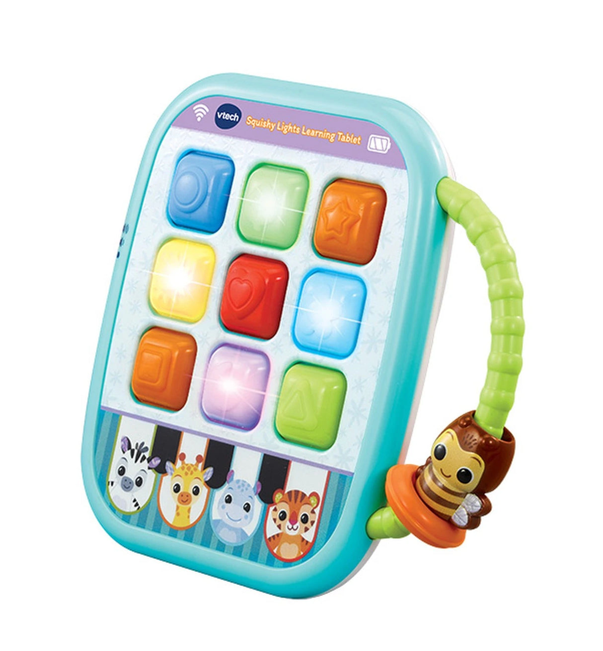 VTech Squishy Lights Learning Tablet with light-up buttons and bee handle