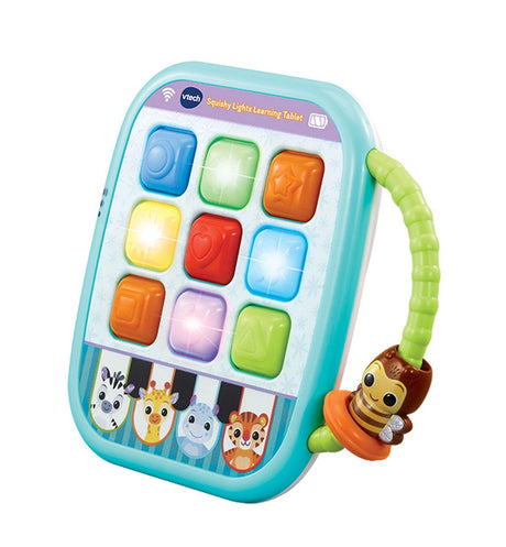 VTech Squishy Lights Learning Tablet with light-up buttons and bee handle