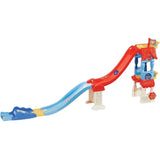 VTech Stitch Beach House Slide arranged as a long track with red and blue slide sections