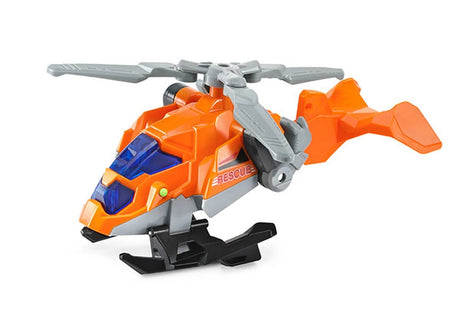 VTech Switch & Go Dinos Rescue Raiders 3-in-1 orange rescue helicopter