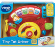 Boxed VTech Tiny Tot Driver baby toy showing age range and features – Ireland