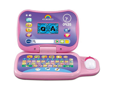 VTech Toddler Tech Laptop Pink with back-lit screen, ABC keyboard and mouse – Ireland