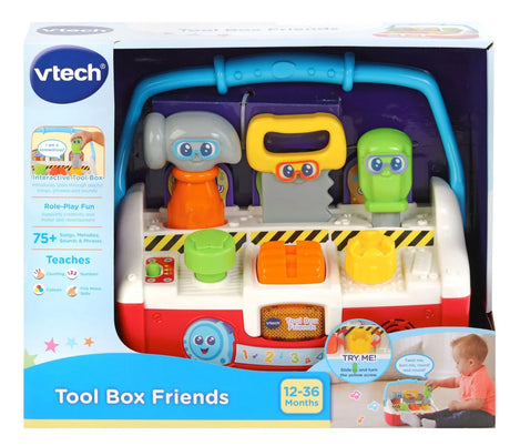 VTech Tool Box Friends toy shown in boxed packaging for ages 12 to 36 months – Ireland