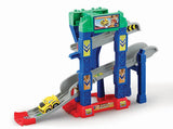 VTech Toot-Toot Drivers 4-in-1 Raceway zigzag tower track with yellow SmartPoint car in Ireland
