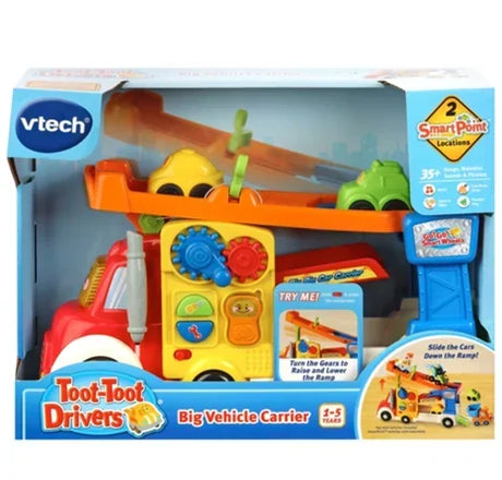 Boxed VTech Toot Toot Drivers Big Vehicle Carrier toy with ramp and mini vehicles – Ireland