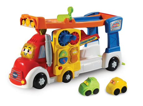 VTech Toot Toot Drivers Big Vehicle Carrier toy with two mini cars – Ireland