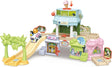 VTech Bluey Ice Cream Adventure Play Set with Ice Cream Truck, ramp, palm trees, shops and ice cream accessories