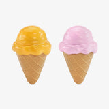 Orange and pink ice cream cone accessories from the VTech Bluey Ice Cream Adventure Play Set