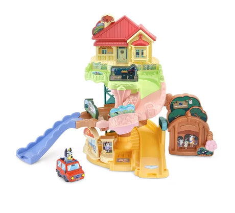 VTech Bluey Road Trip Play Set with Heeler house, ramps and family car from Toot-Toot Drivers – Ireland