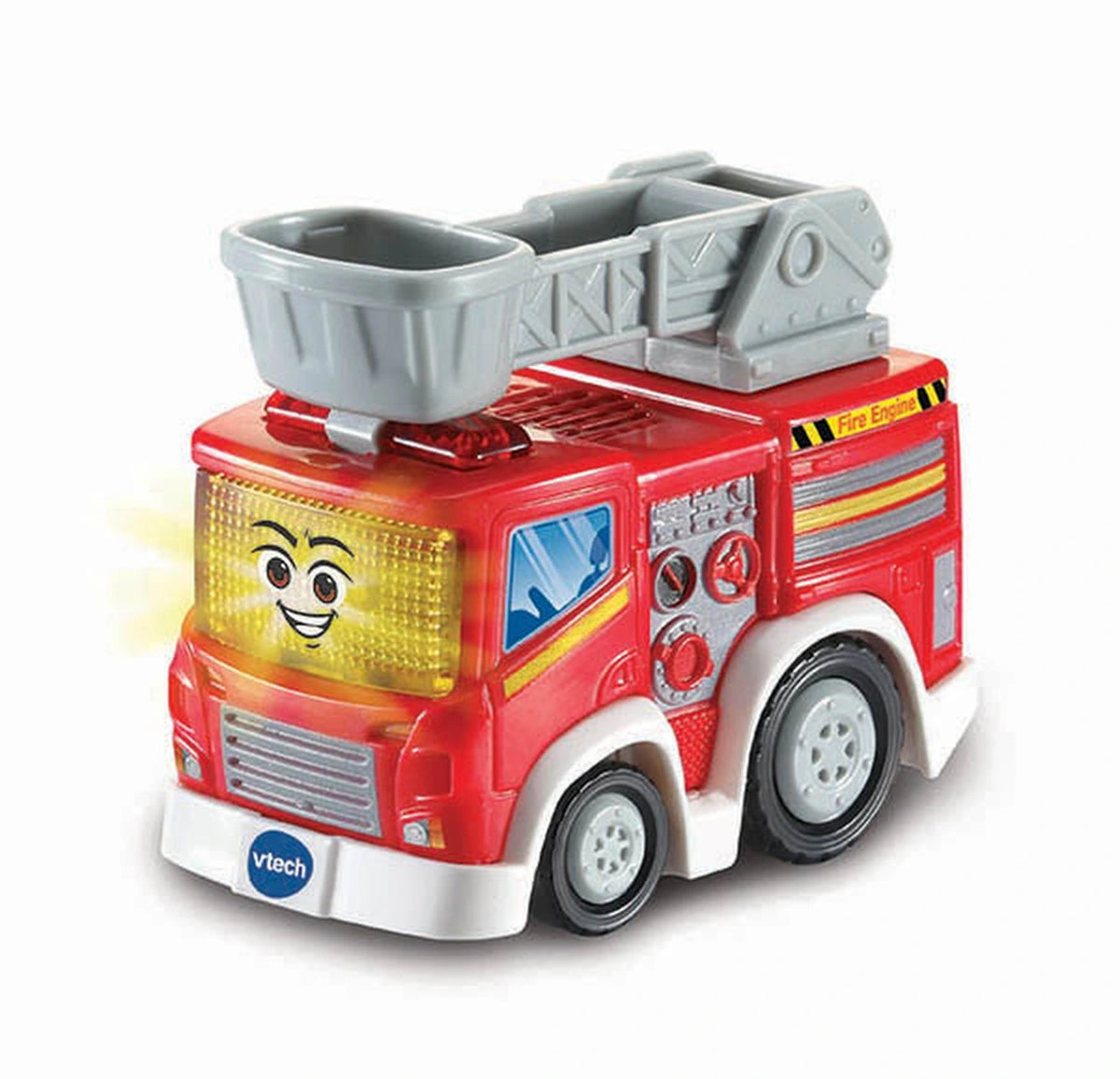 VTech Toot-Toot Drivers red SmartPoint Fire Engine with ladder and light up face button