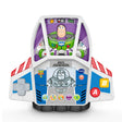 VTech Toy Story 5 Buzz Lightyear Game & Go front view with Buzz Lightyear, LCD screen, direction pad and A and B buttons