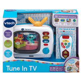 VTech Tune In TV toy box showing flip-panel screen and remote – Ireland.