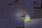Baby with VTech Twinkle Lights Owl soft toy glowing in room – Ireland
