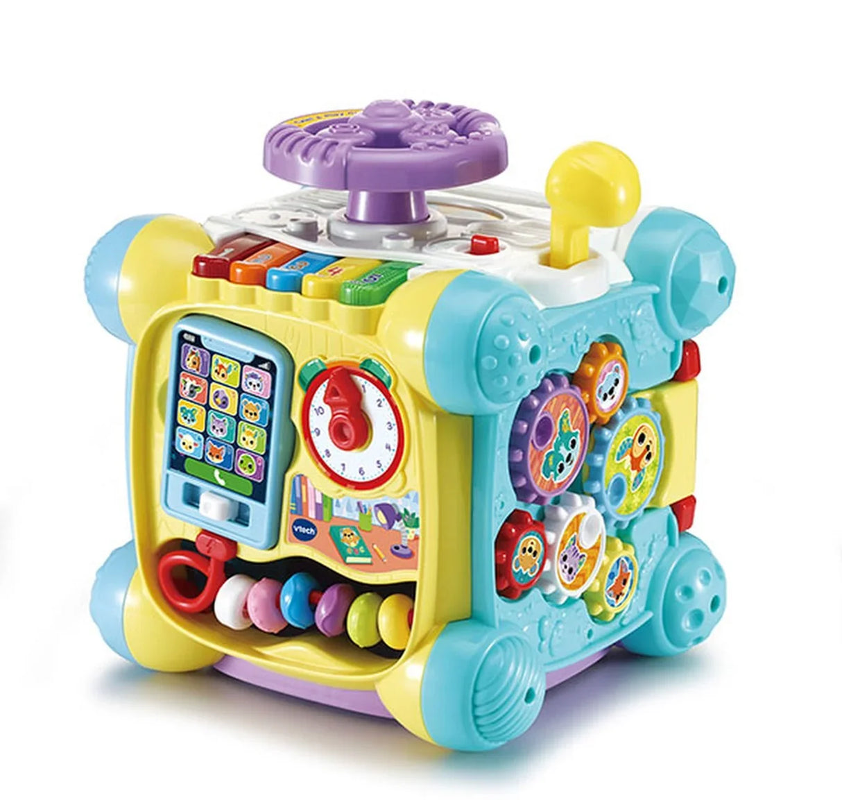 VTech Twist & Play Cube with piano keys, gears and clock visible – Ireland