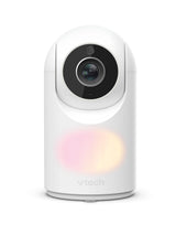 VTech VM4263 camera front view with lens and soft night light glow