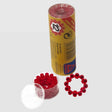 Wicke 12 Shot Ring Caps yellow cylindrical tube with red 12 shot ring and clear plastic cap container on light grey background