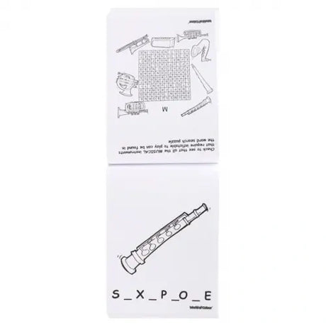 World of Colour A5 Word Search Colouring Book 48 Page open inside pages showing word search activities