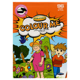 World of Colour My Little Colouring Book front cover with Colour Me title, illustrated children, flowers and 96 pages label