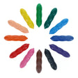 World of Colour Little Peacasso crayons arranged in a circle showing assorted colours