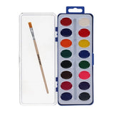 World of Colour Watercolour Art Set 16 Piece open case showing paint pans and a brush