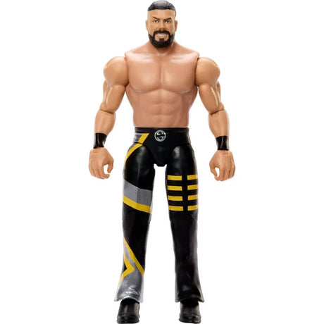 Andrade action figure facing forward in ring gear with yellow and silver detail – Ireland