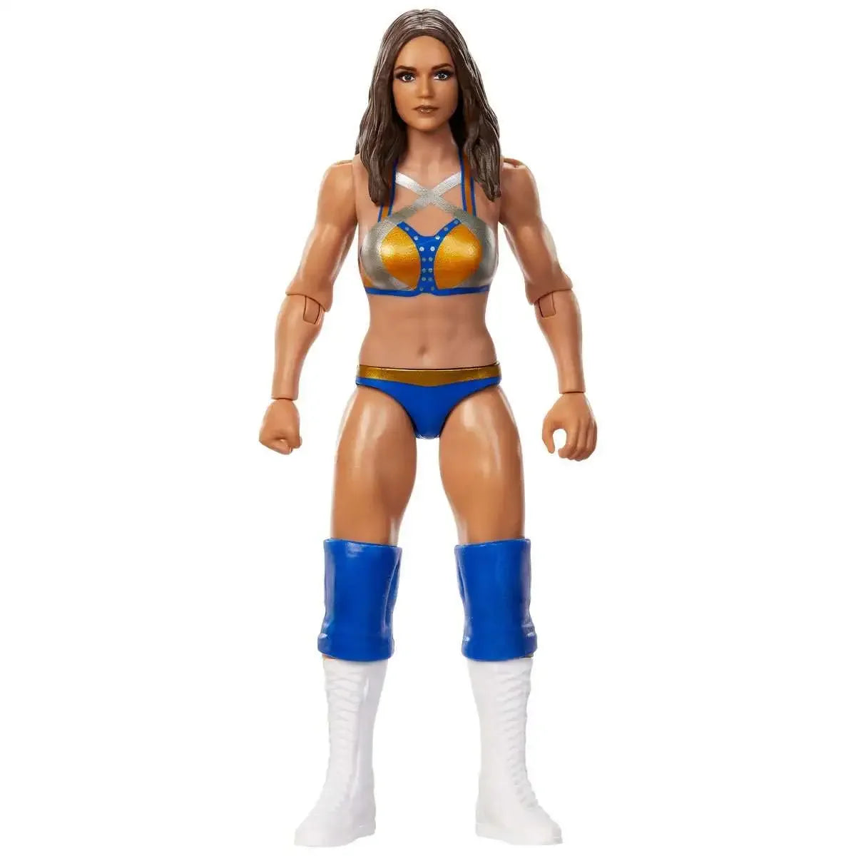 Front view of Kiana James figure in gold and blue ring gear – Ireland