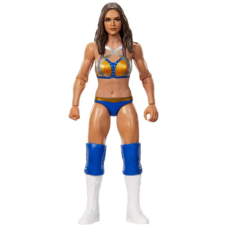 Front view of Kiana James figure in gold and blue ring gear – Ireland