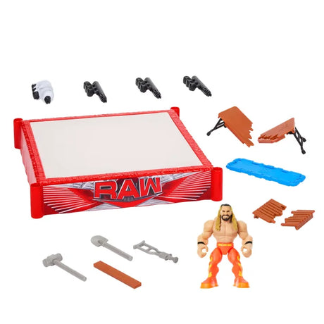 WWE Rebound Ring playset with Seth Rollins figure and accessories displayed in Ireland.