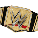 Close-up of WWE Undisputed Champion Belt showing detailed centre plate in Ireland.