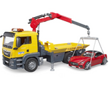 Bruder Scania Super 560R Tow Truck with Roadster