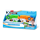 X-Shot Stealth Soaker twin pack box with green and orange water blasters