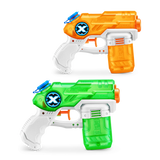 Orange and green X-Shot Stealth Soaker water blasters