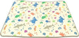 XPE nursery play mat with cream background and colourful sea life print featuring sharks, turtles, crabs, starfish, seahorses, and jellyfish