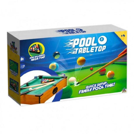 Front of the Ywow Gamez Pool 8 Tabletop Game box with 4+ age mark