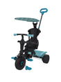 Zoomee 4 in 1 Dino Discovery Trike with blue handles and dinosaur canopy