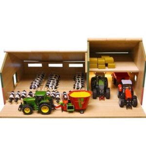 Kids Globe Cattle and Machinery Farm Shed