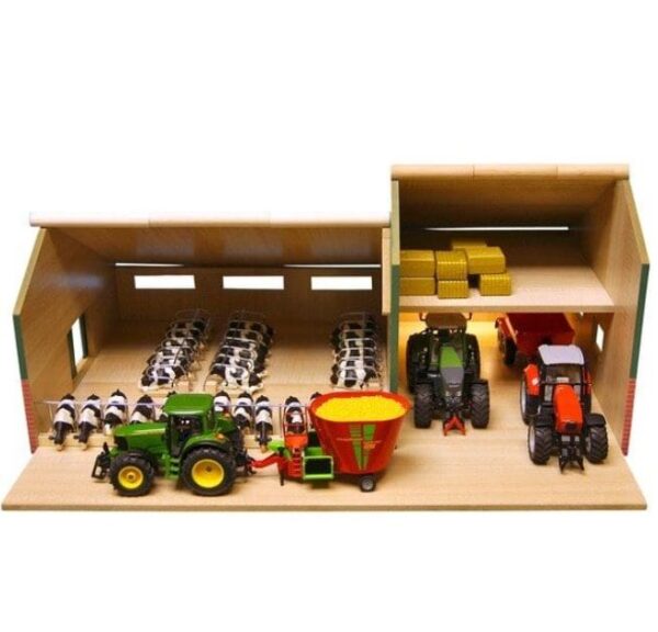 Kids Globe Cattle and Machinery Farm Shed