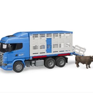 Bruder Scania R-Series Livestock Transporter with Cow