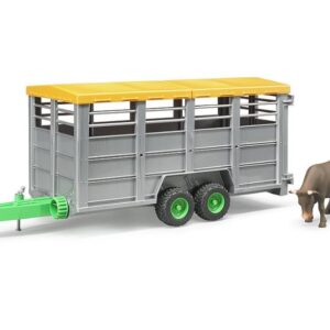 Bruder Livestock Trailer with Cow