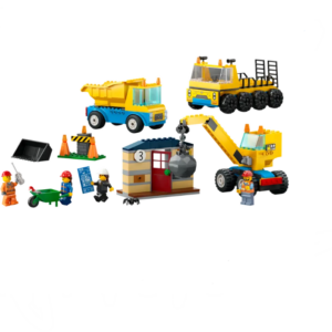 Lego City Construction Trucks and Wrecking Ball Crane - 60391