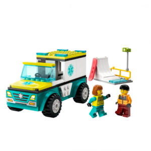 Lego City Emergency Ambulance and Snowboarder - 60403