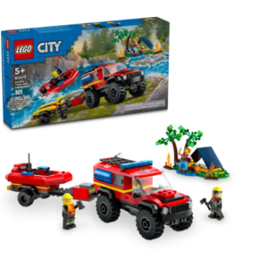Lego City 4x4 Fire Truck with Rescue Boat - 60412