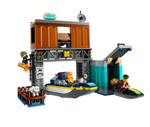 Lego City Police Speedboat and Crooks' Hideout - 60417