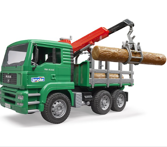 Bruder Man Timber Truck with Crane